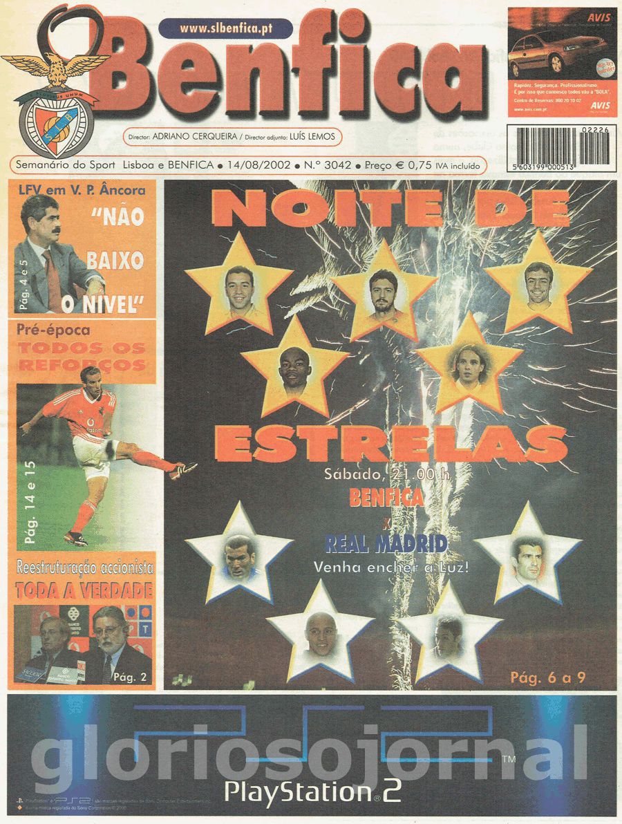 jornal o benfica 3042 2002-08-14